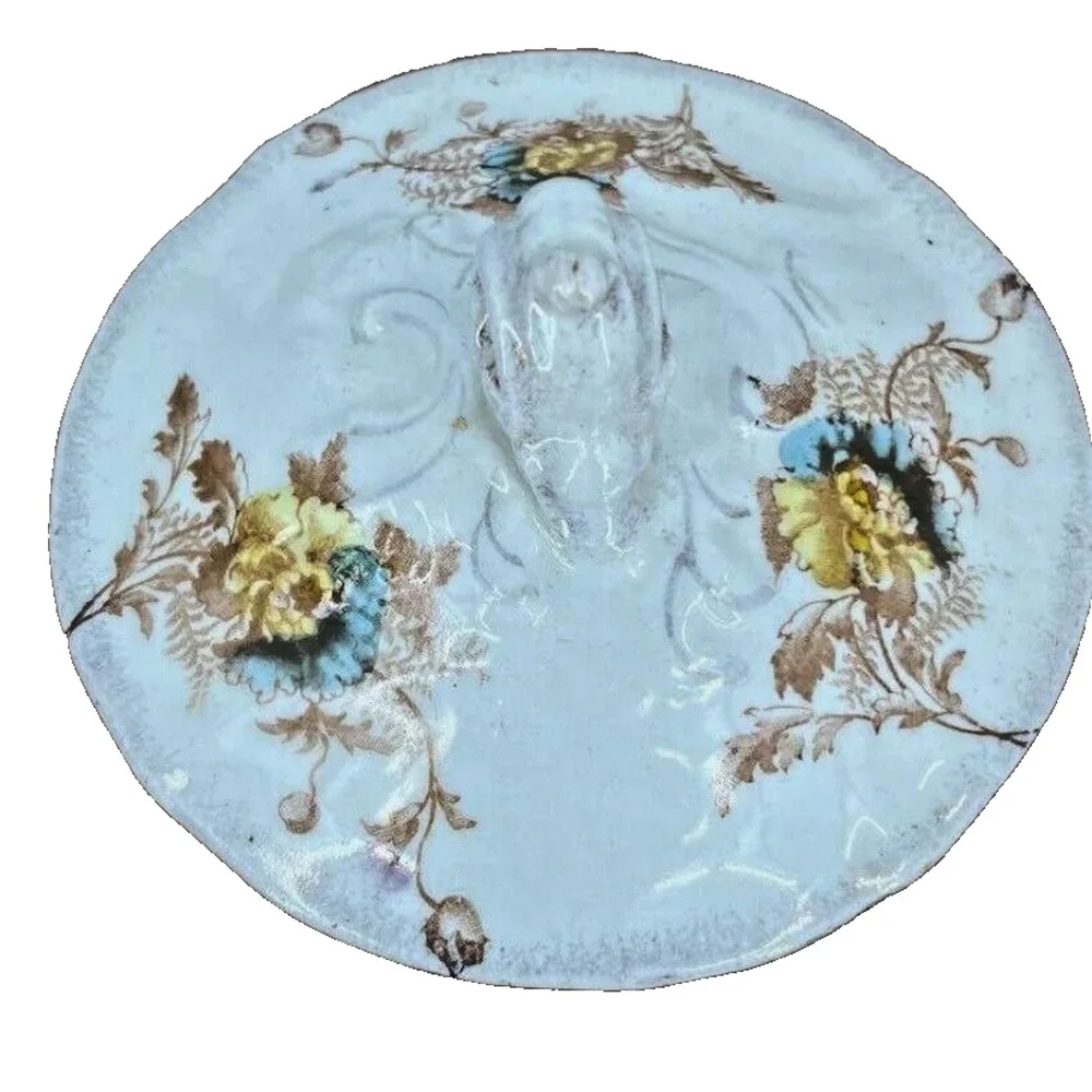 S.P and Co. England Ripon Floral Porcelain Transferware 7.5